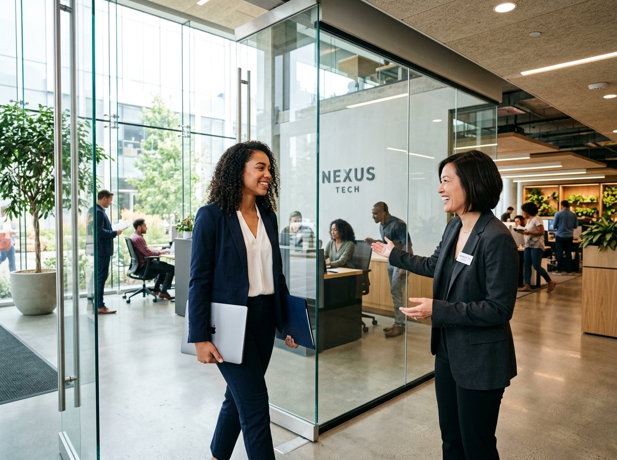 Candidate In Career Consultation with Staffing Specialist